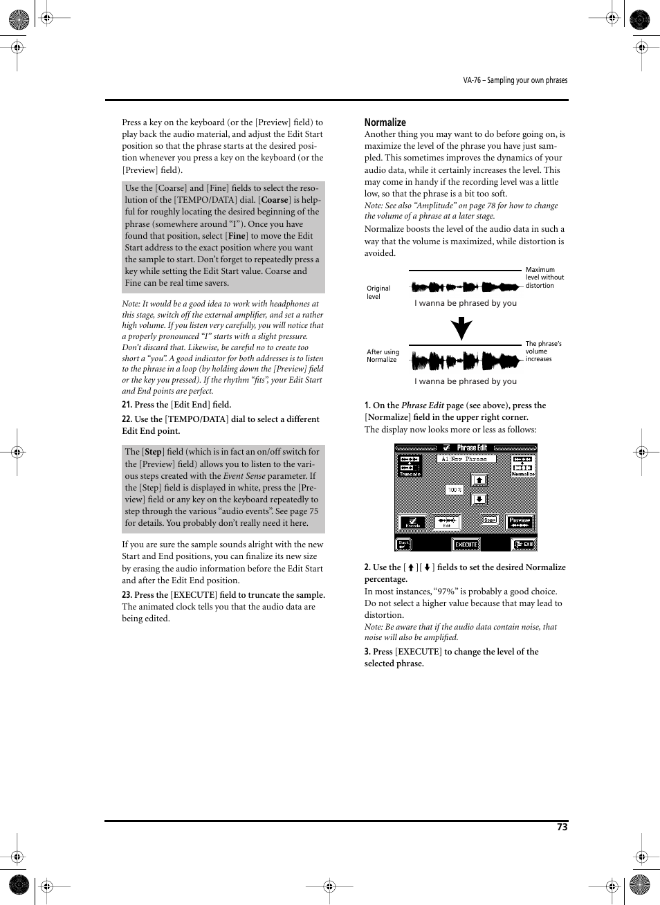 Roland V-Arranger Keyboard VA-76 User Manual | Page 71 / 264