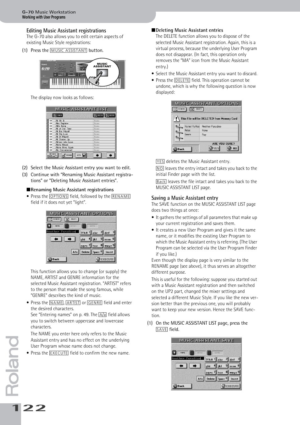 Roland G-70 User Manual | Page 122 / 260