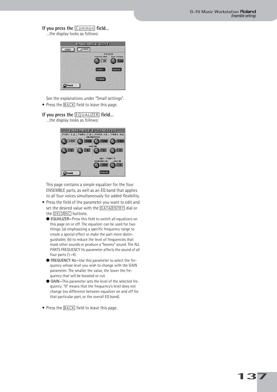 Roland G-70 User Manual | Page 137 / 260