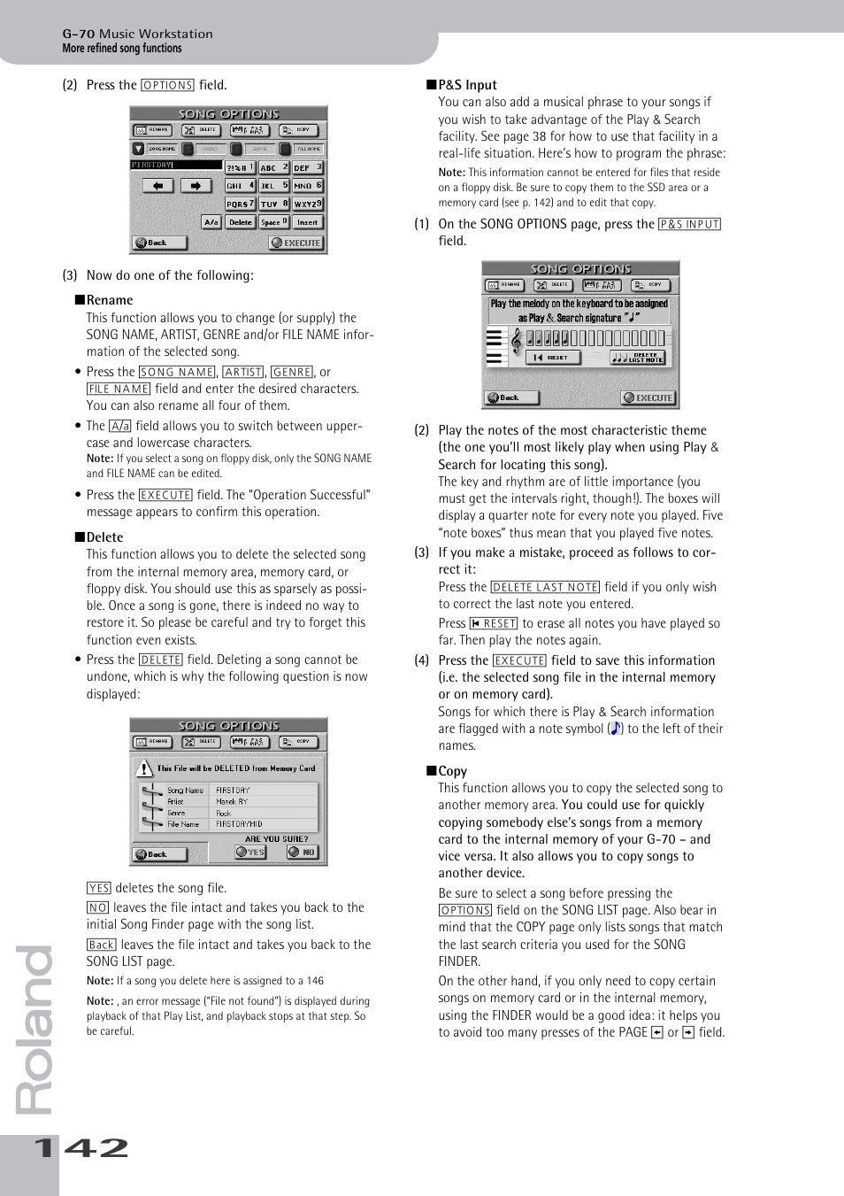 Roland G-70 User Manual | Page 142 / 260