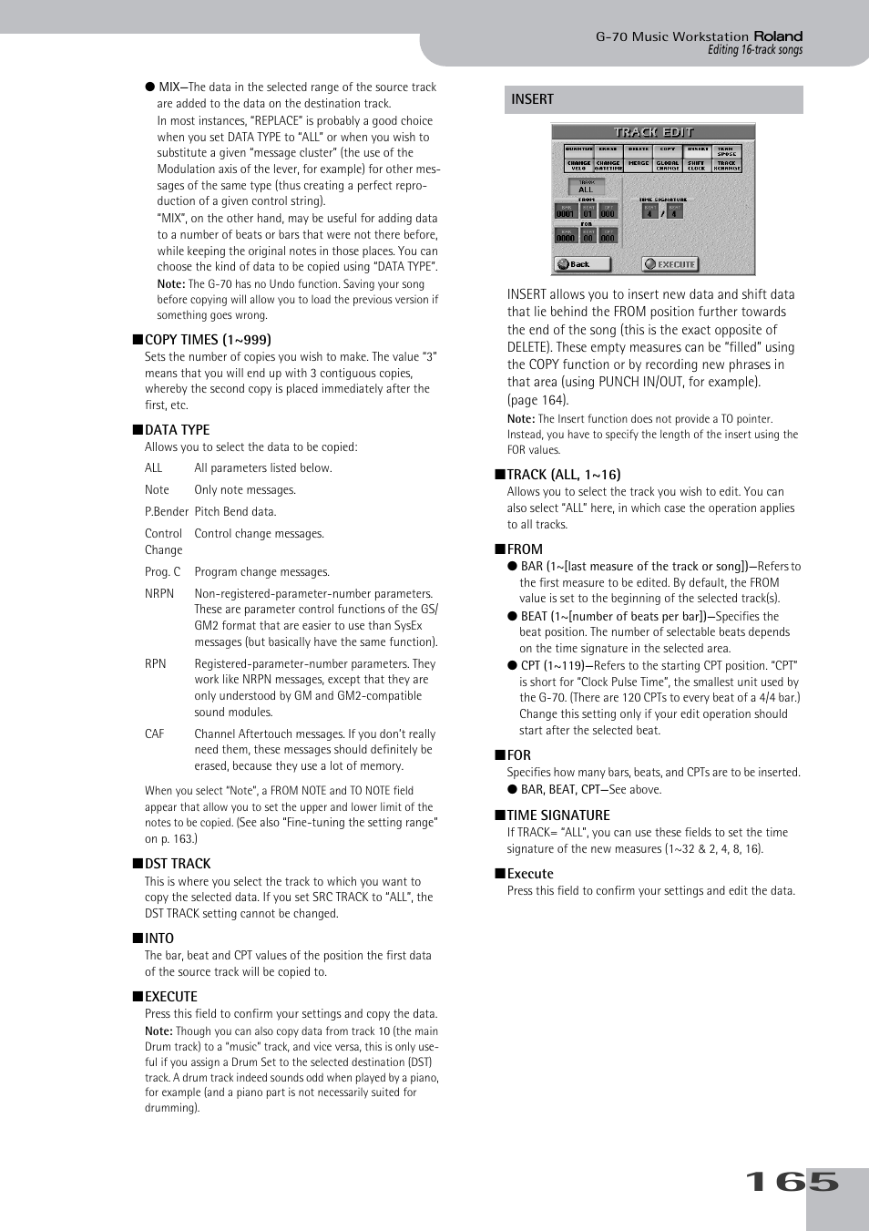 Track (all, 1~16) | Roland G-70 User Manual | Page 165 / 260