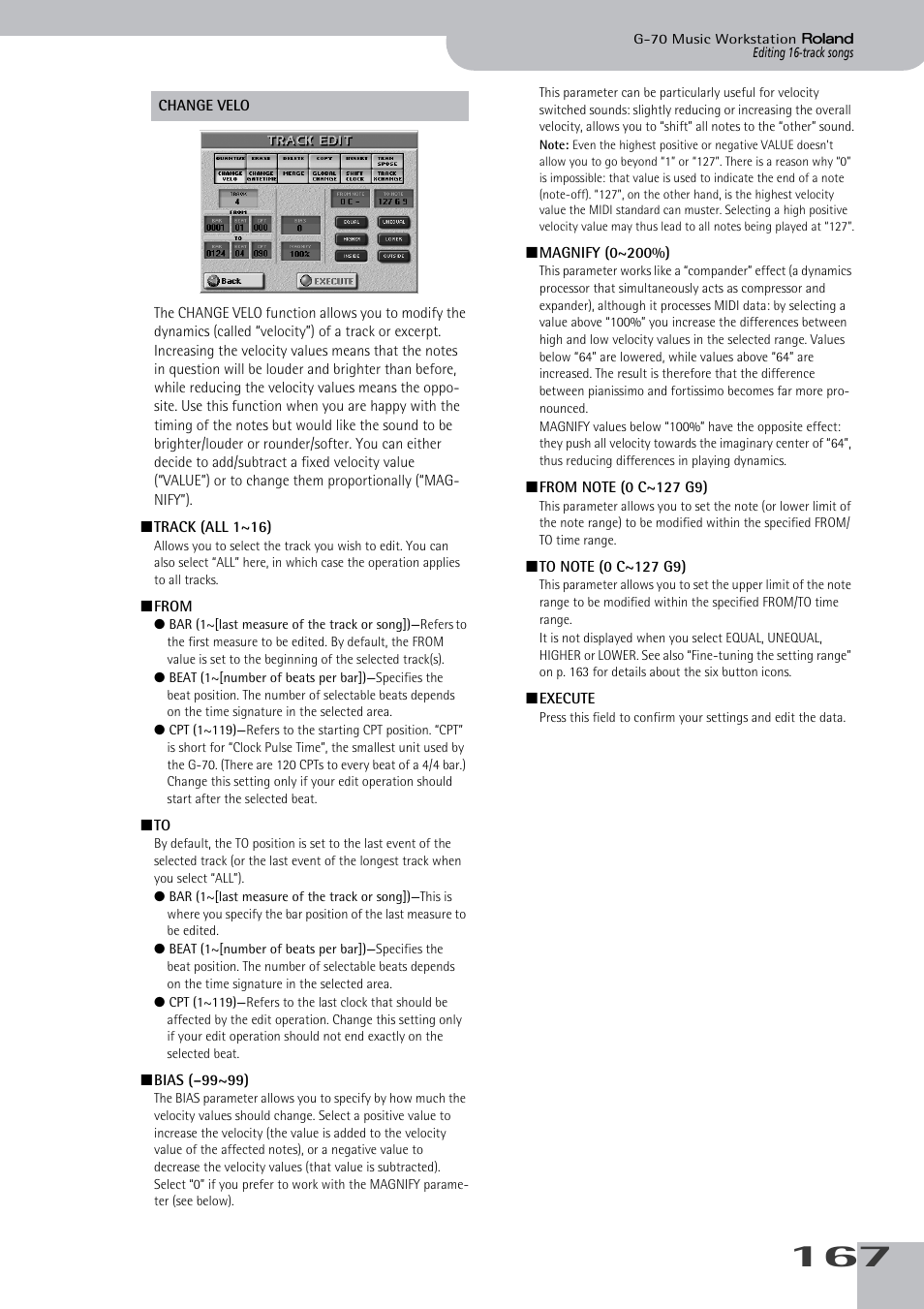 Roland G-70 User Manual | Page 167 / 260