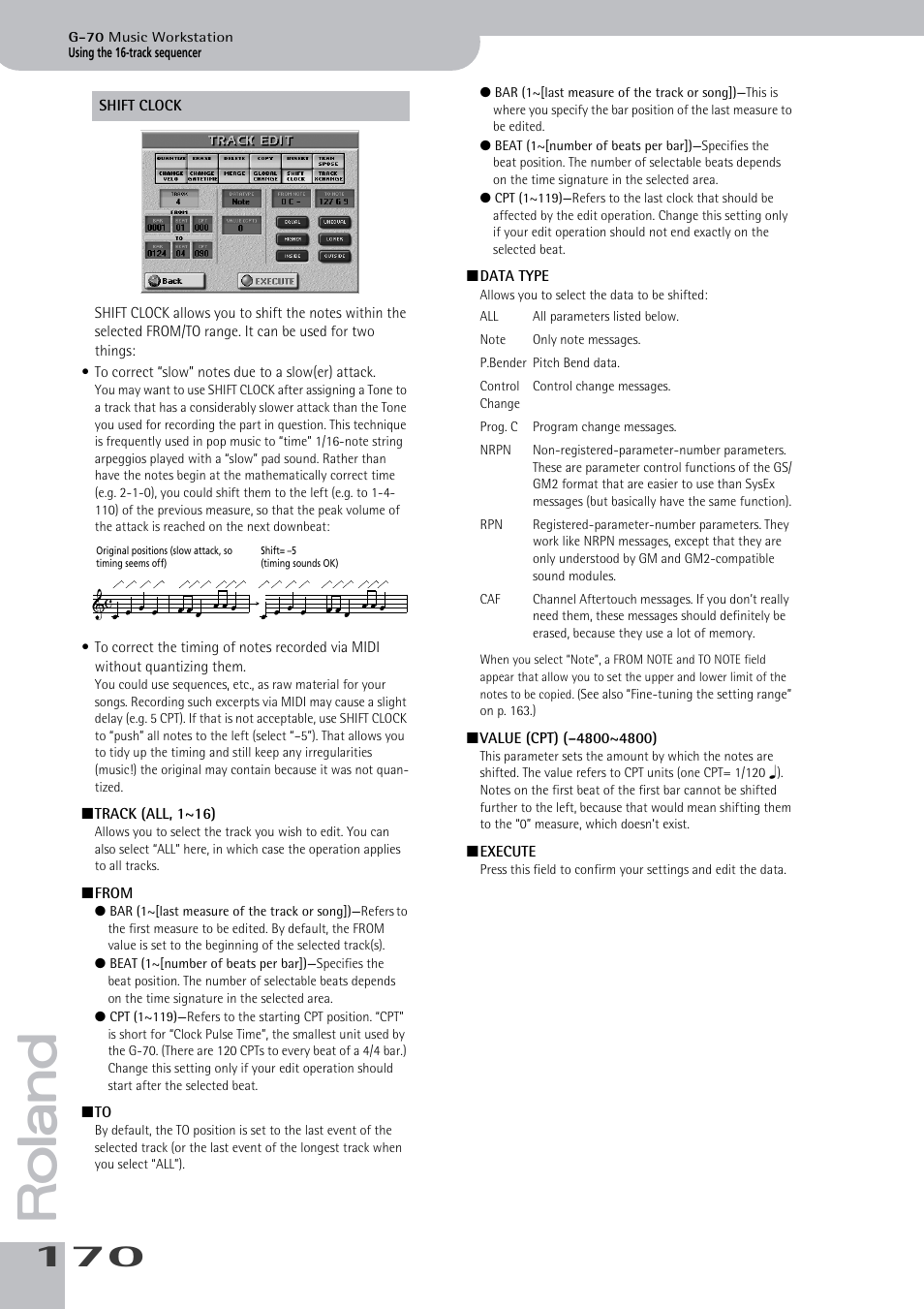 Roland G-70 User Manual | Page 170 / 260