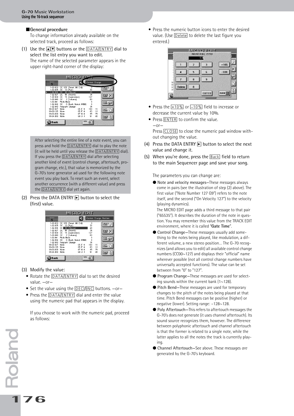 Roland G-70 User Manual | Page 176 / 260