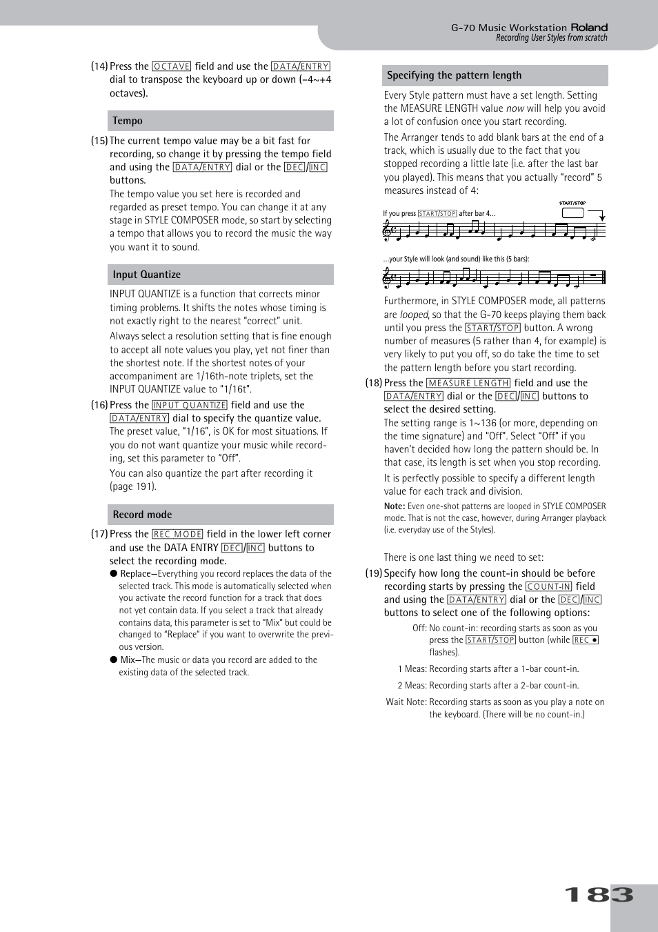Roland G-70 User Manual | Page 183 / 260