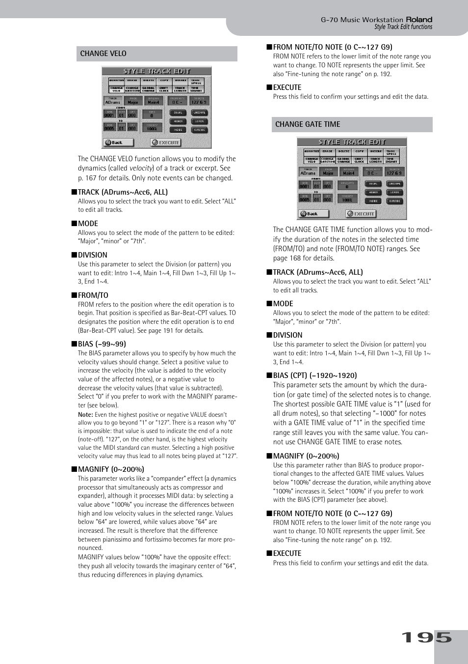 Roland G-70 User Manual | Page 195 / 260