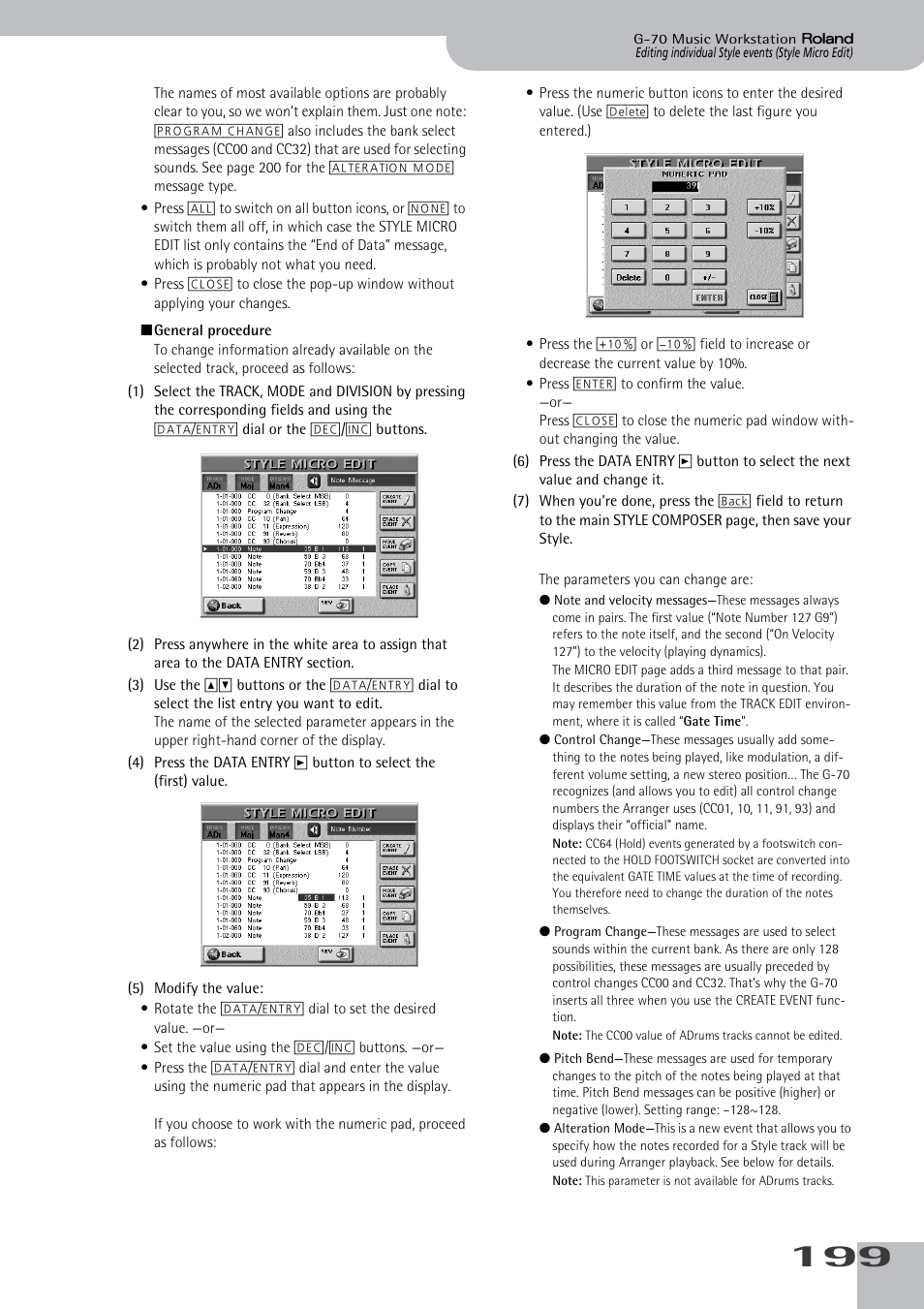 Roland G-70 User Manual | Page 199 / 260