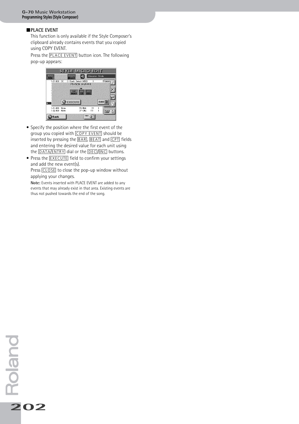 Roland G-70 User Manual | Page 202 / 260
