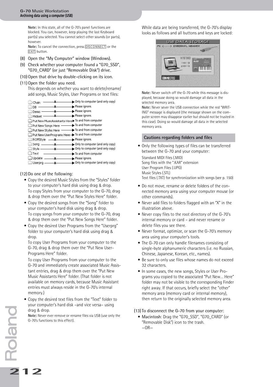 Roland G-70 User Manual | Page 212 / 260
