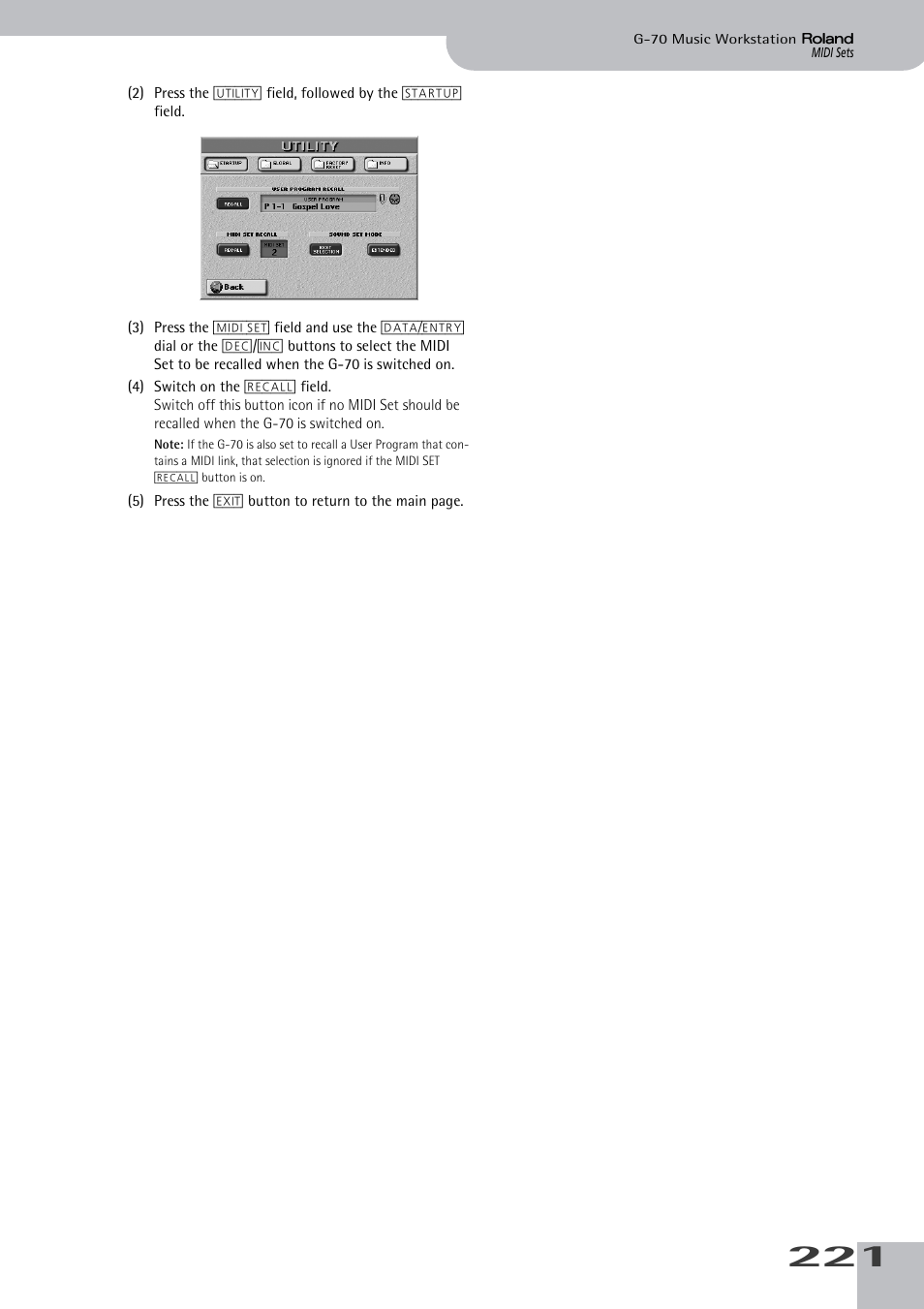 Roland G-70 User Manual | Page 221 / 260