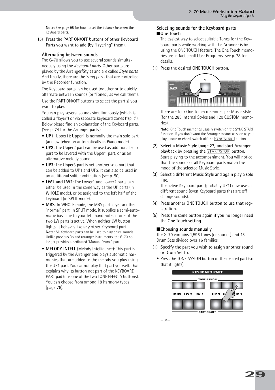 Roland G-70 User Manual | Page 29 / 260