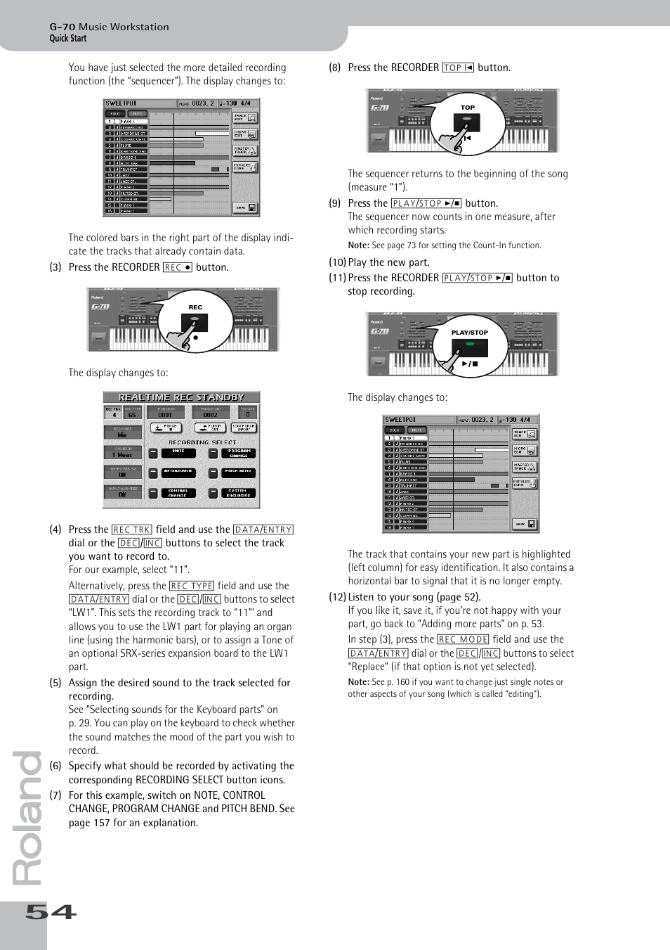 Roland G-70 User Manual | Page 54 / 260