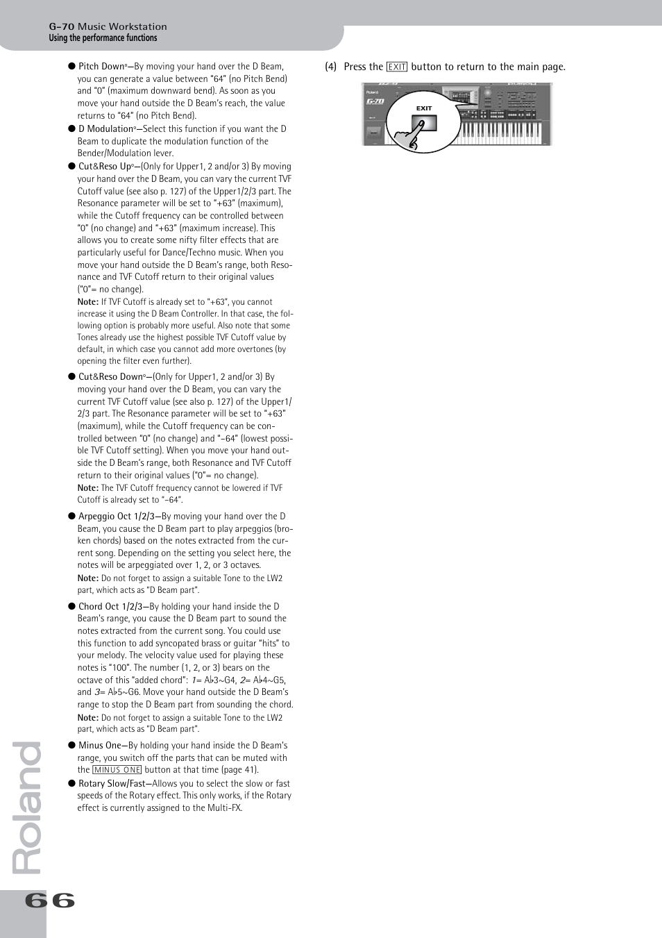 Roland G-70 User Manual | Page 66 / 260