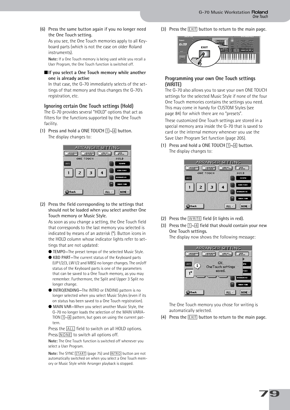 Roland G-70 User Manual | Page 79 / 260