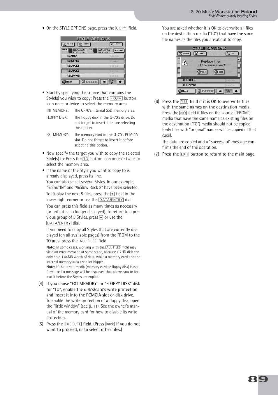 Roland G-70 User Manual | Page 89 / 260