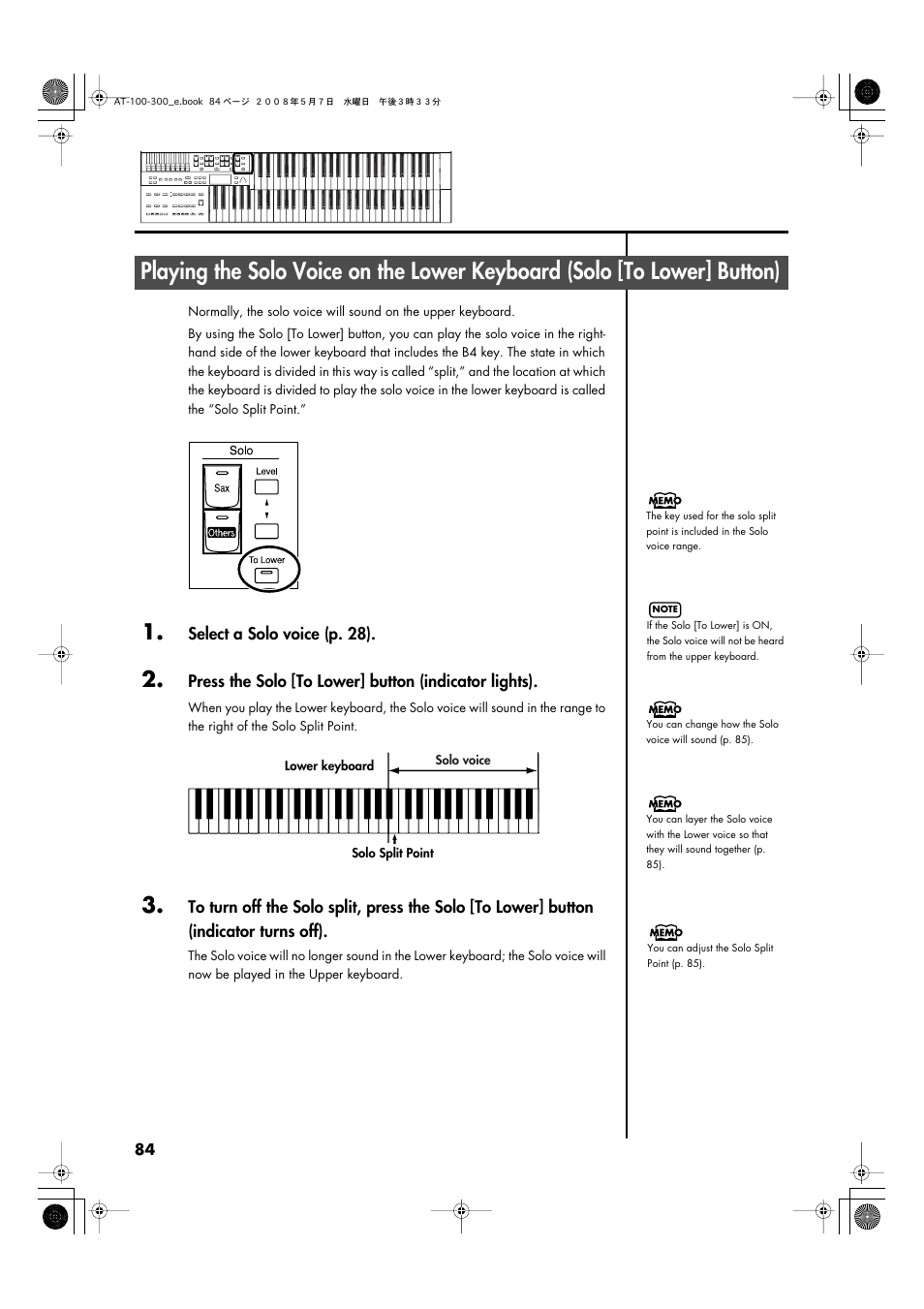 P. 84) | Roland ATELIER AT-300 User Manual | Page 86 / 148