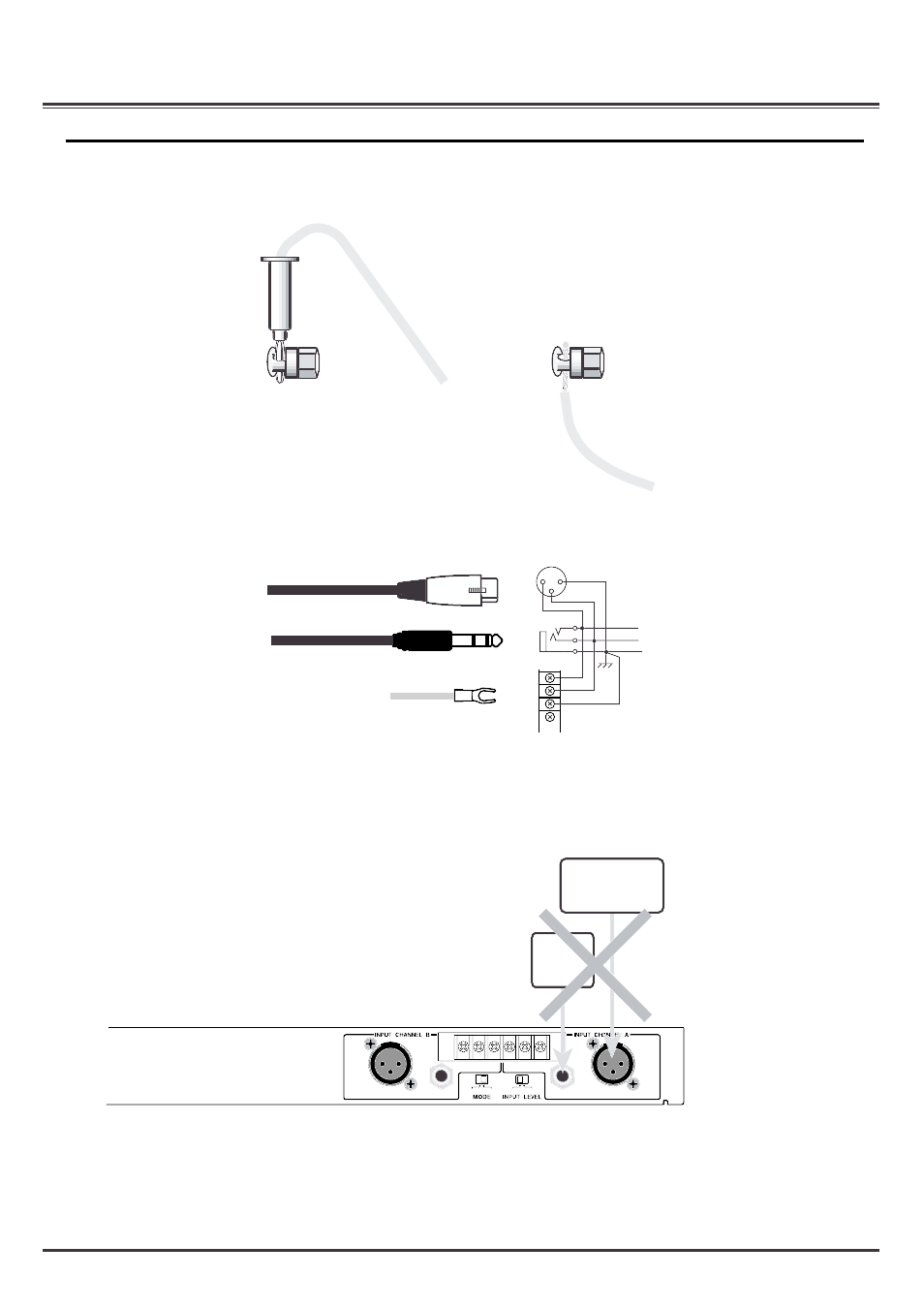 Tips about connection, Input | Roland SRA-200E User Manual | Page 11 / 18