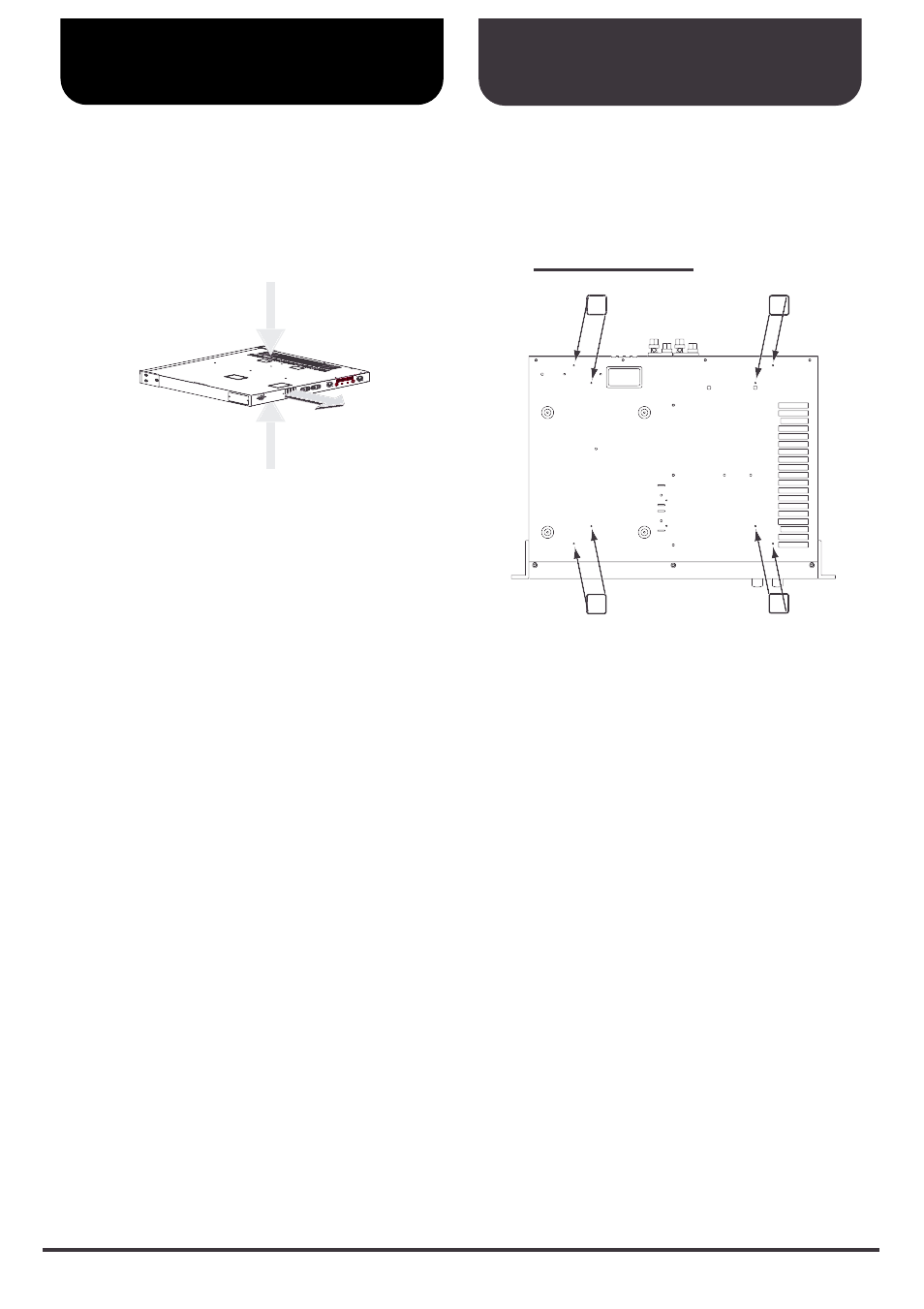 About rack mounting, Attaching the rubber feet (included), Bottom chassis | Roland SRA-200E User Manual | Page 13 / 18