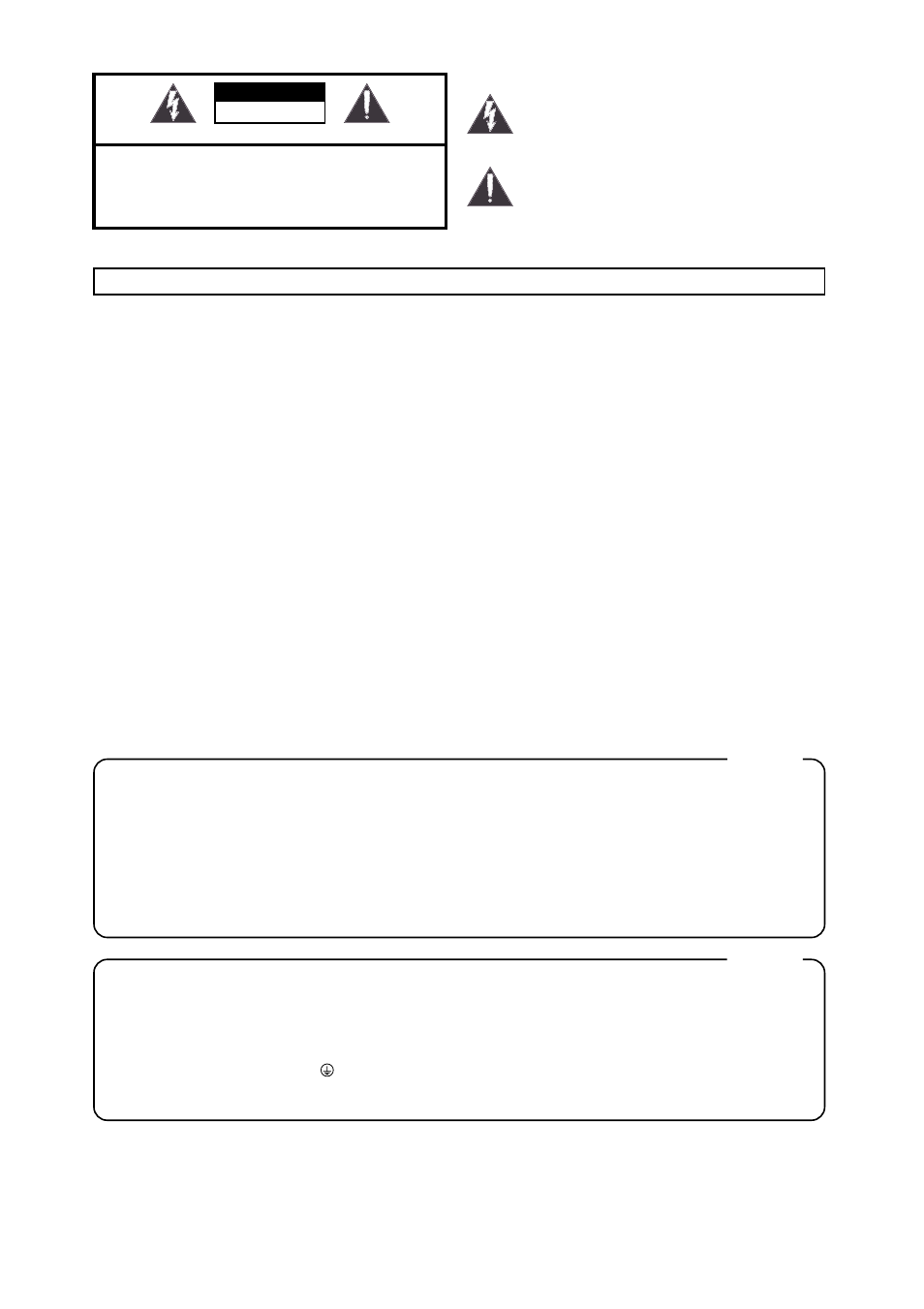 Grounding instructions | Roland SRA-200E User Manual | Page 2 / 18