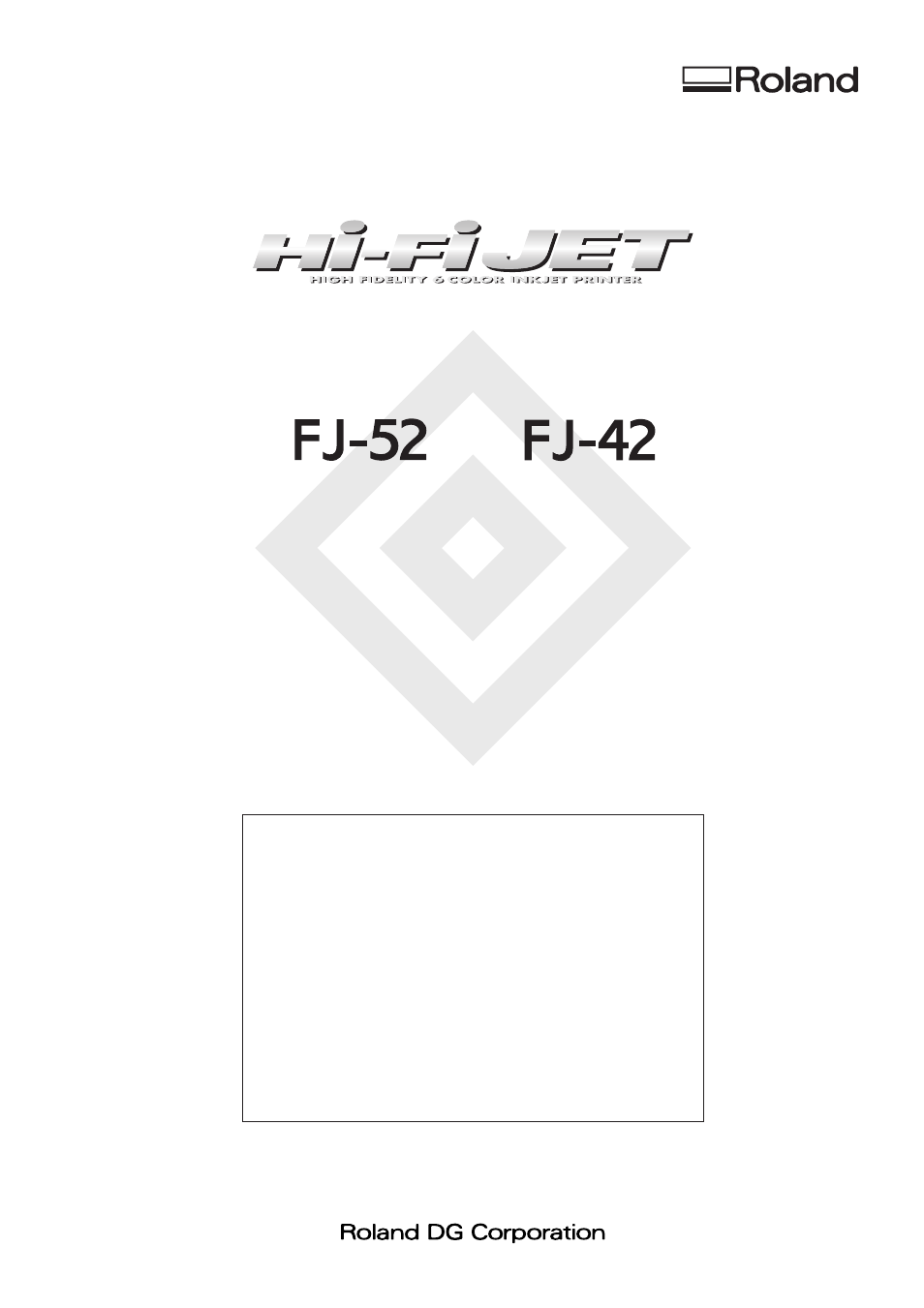 Roland FJ-42 User Manual | 69 pages