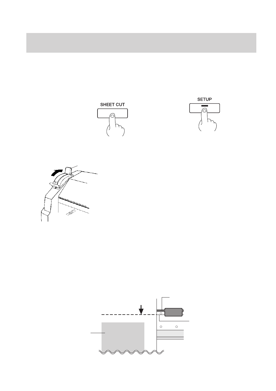 7 ending printing operations, Remove the material, Separating the printed portion | Roland FJ-42 User Manual | Page 35 / 69