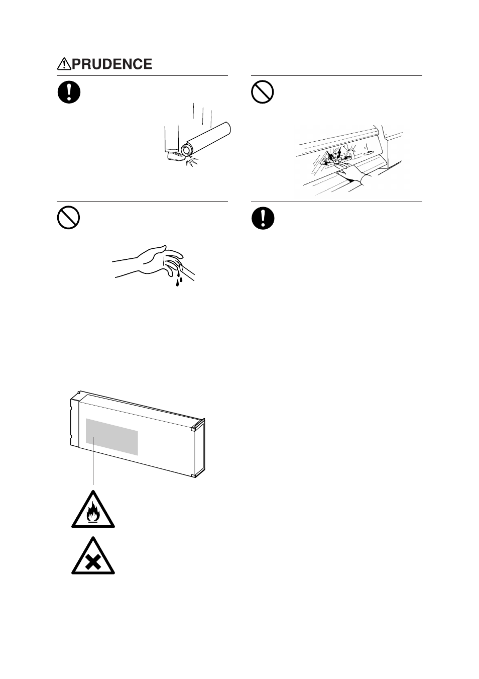 À propos des étiquettes collées sur l'appareil | Roland SOLJET SC-500 User Manual | Page 12 / 99