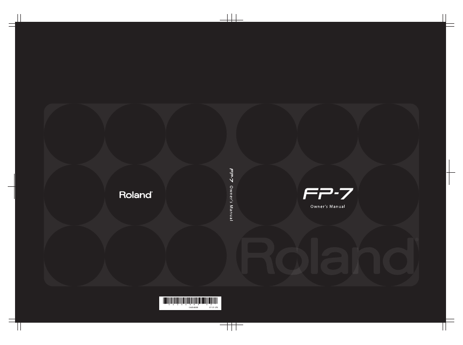 Roland FP-7 User Manual | 188 pages
