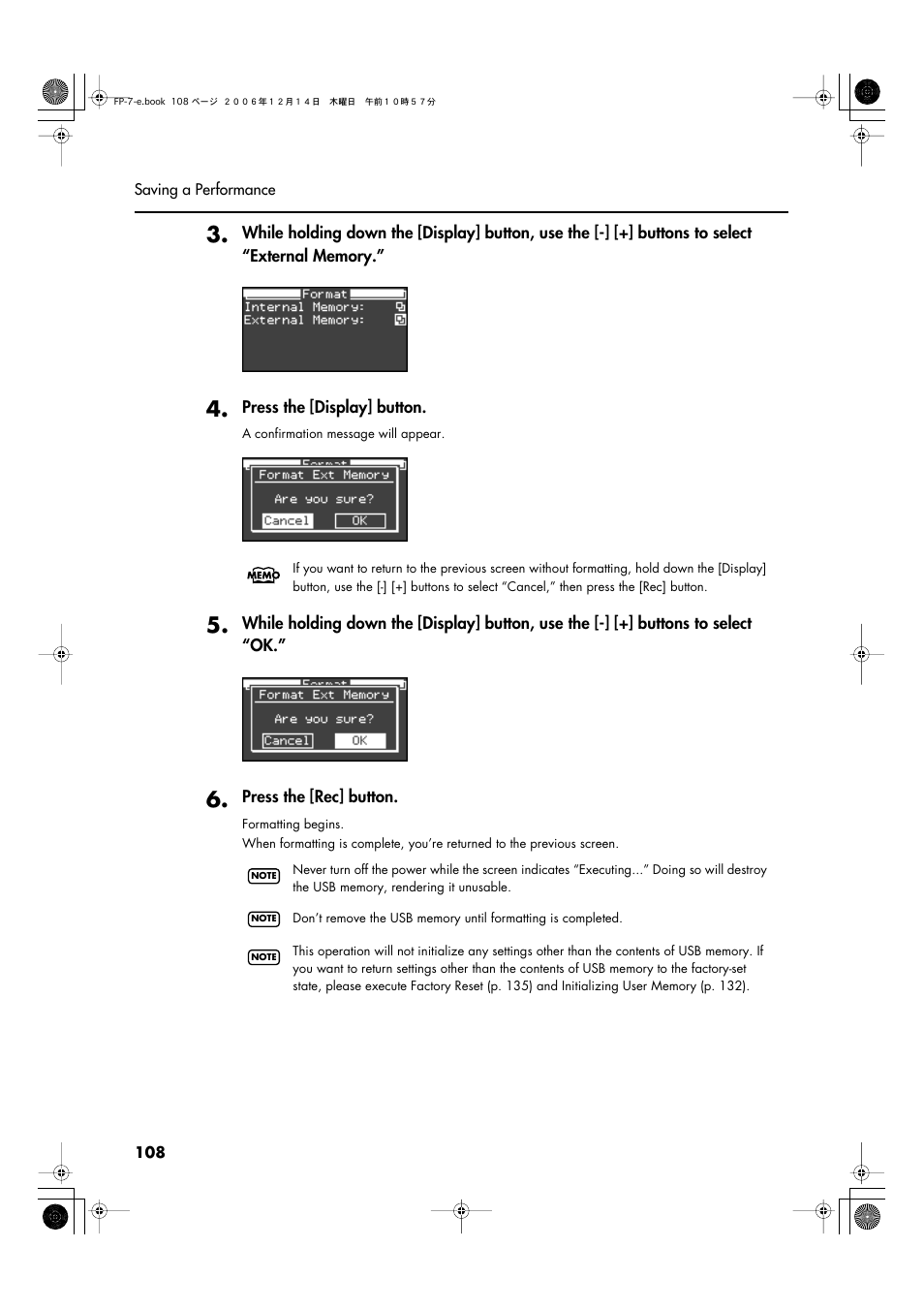 Roland FP-7 User Manual | Page 108 / 188