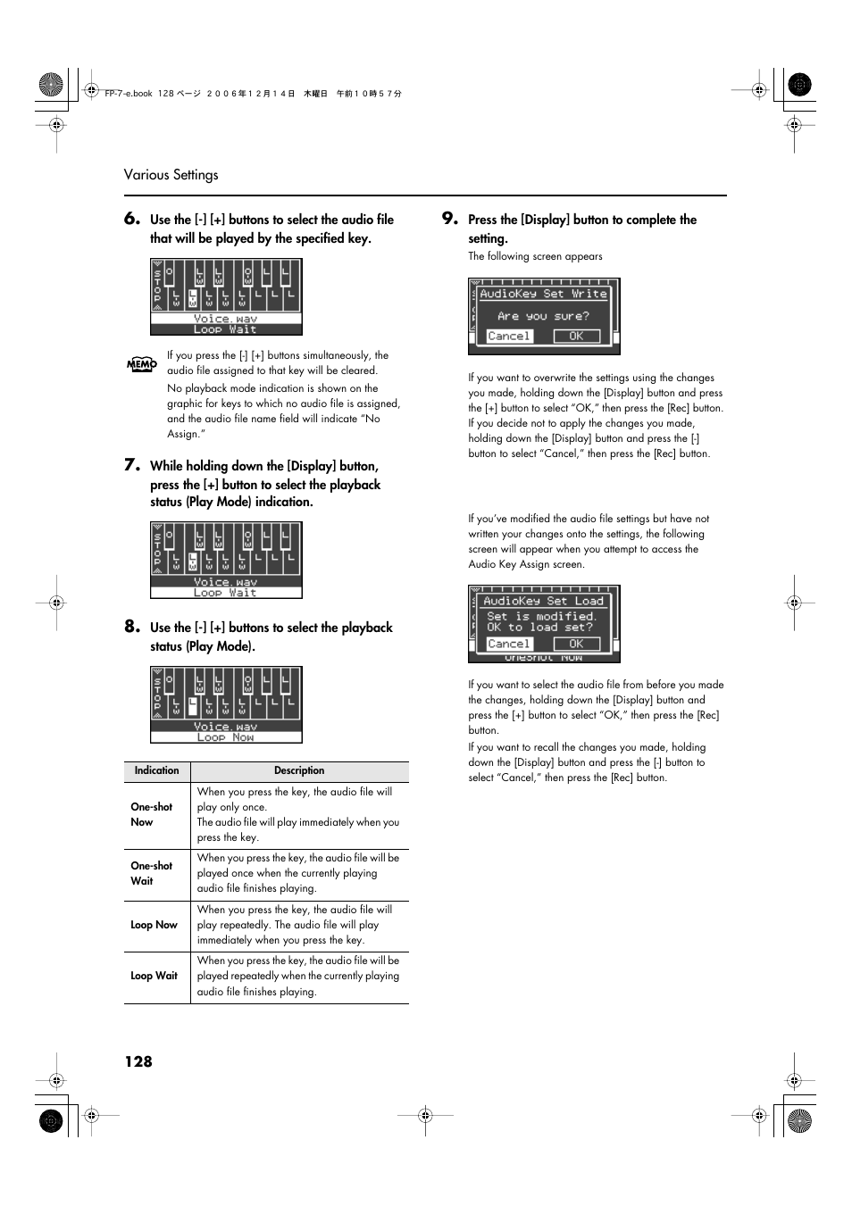 Roland FP-7 User Manual | Page 128 / 188