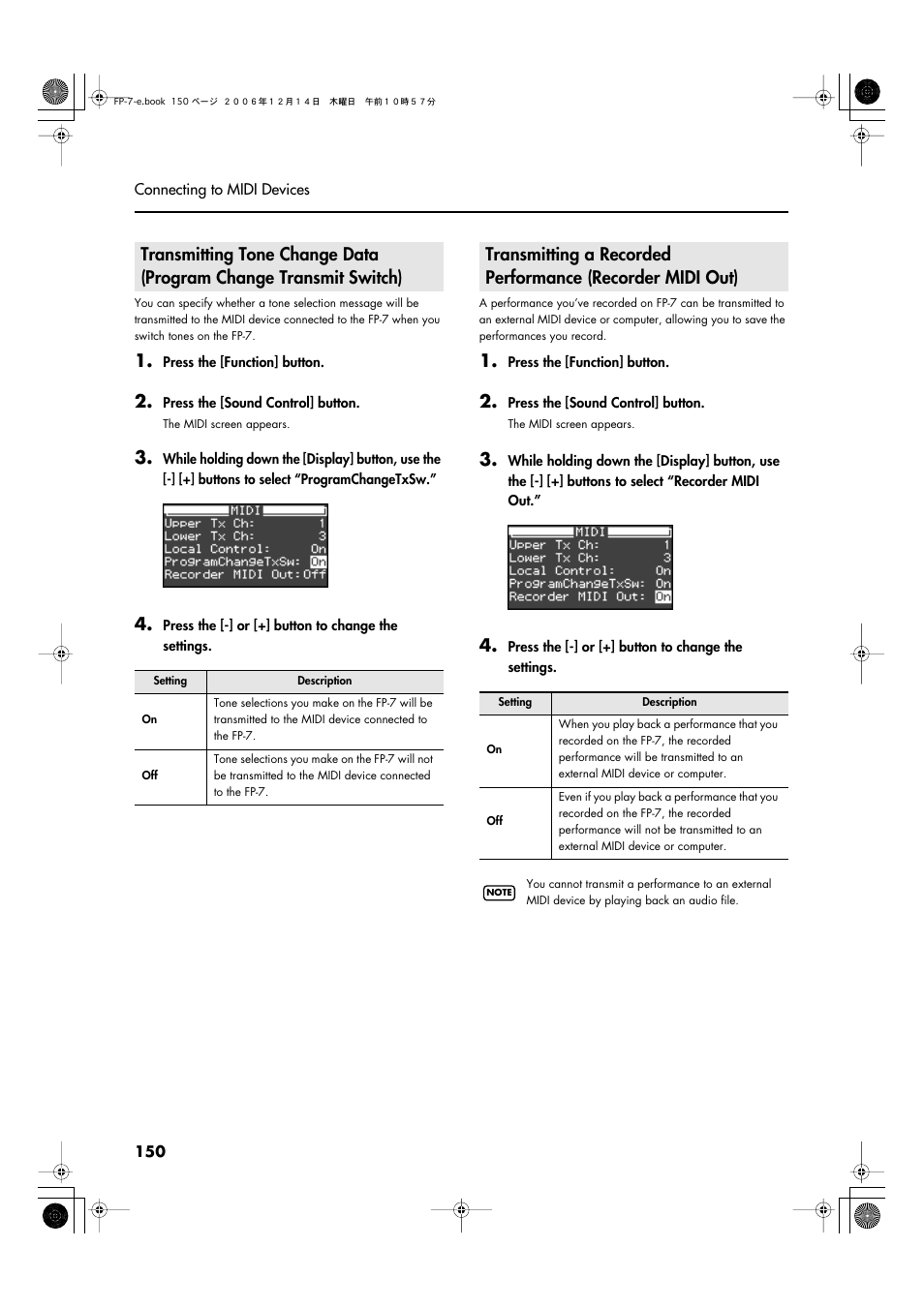 Roland FP-7 User Manual | Page 150 / 188