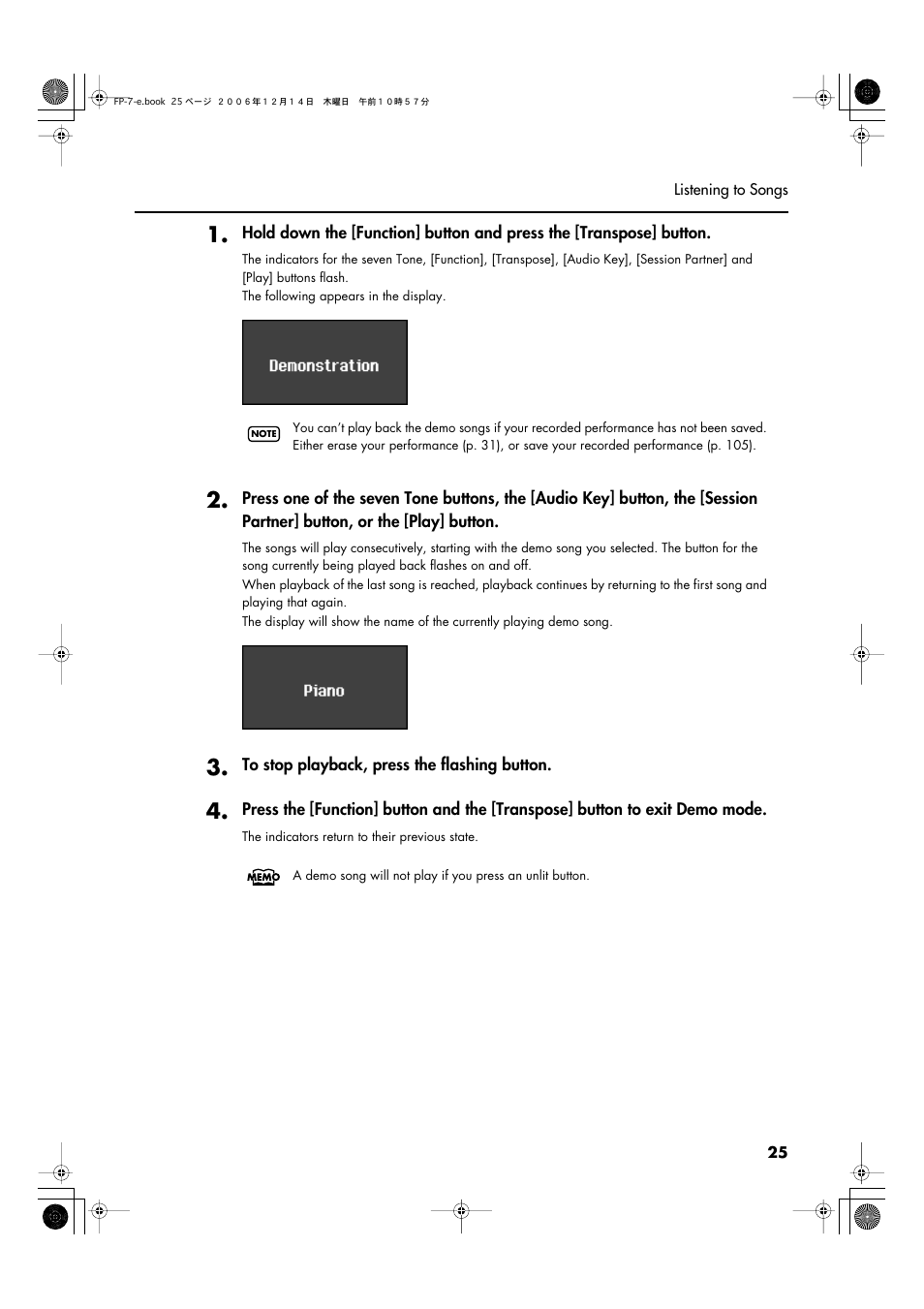 Roland FP-7 User Manual | Page 25 / 188