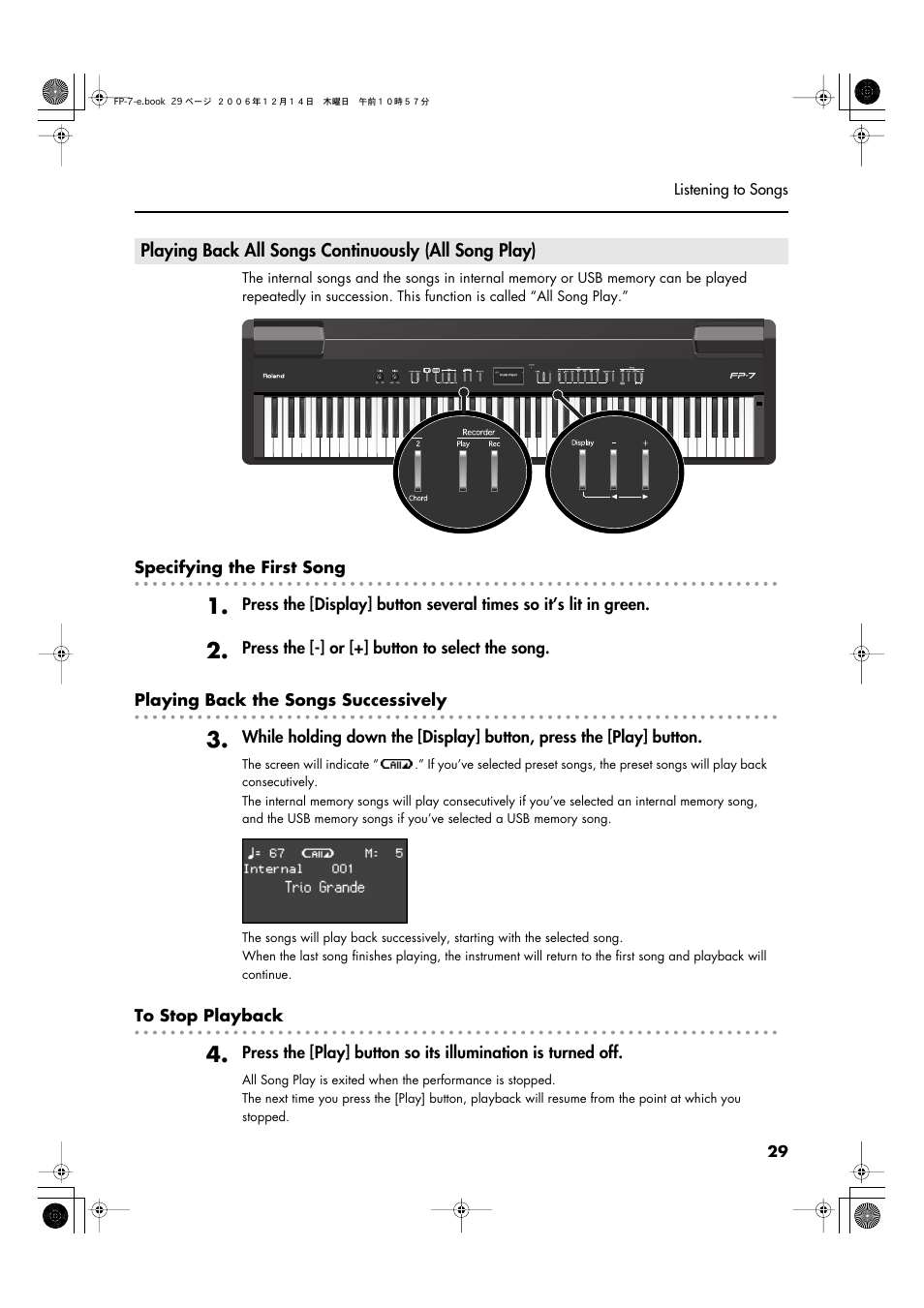 Roland FP-7 User Manual | Page 29 / 188
