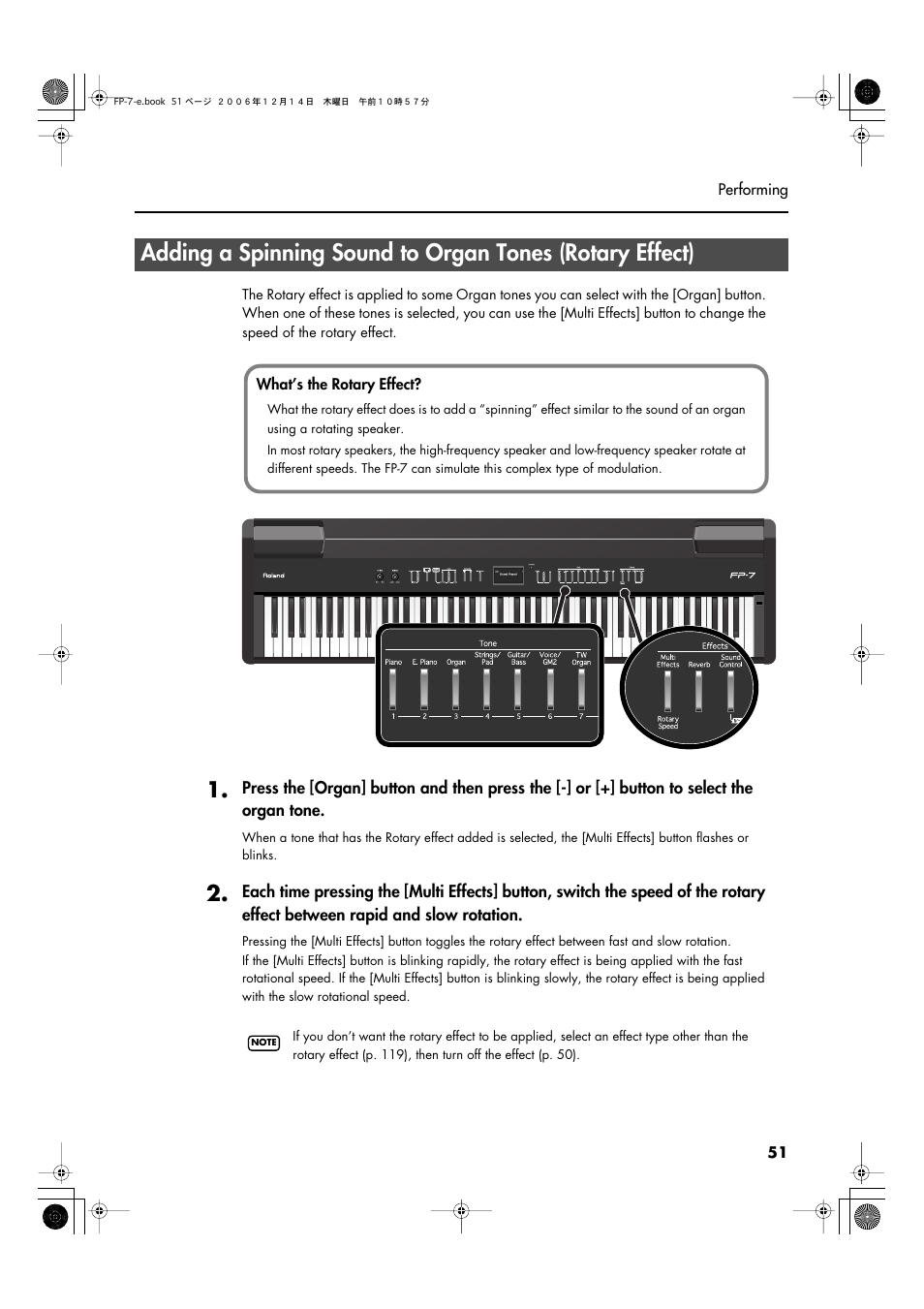 Roland FP-7 User Manual | Page 51 / 188