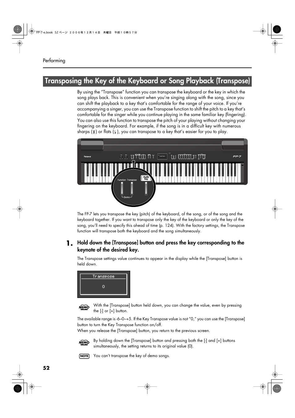 Roland FP-7 User Manual | Page 52 / 188