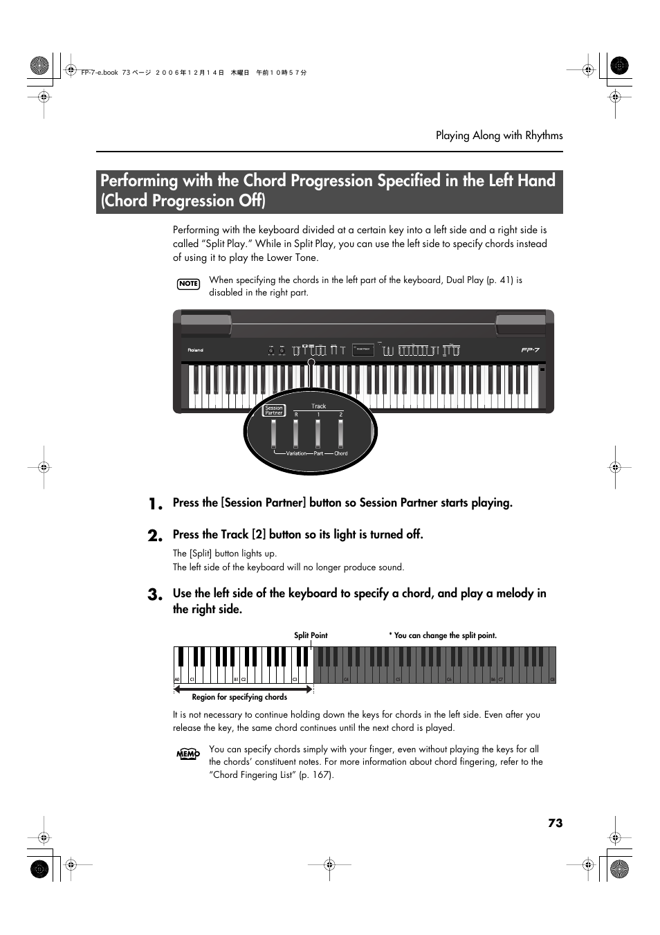 Off)” (p. 73) | Roland FP-7 User Manual | Page 73 / 188