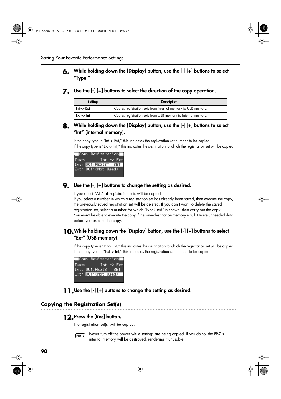 Roland FP-7 User Manual | Page 90 / 188