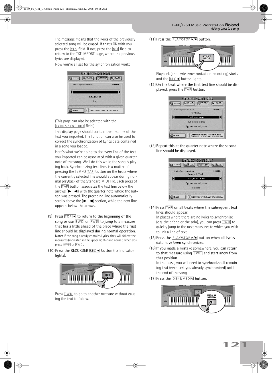 Roland E-60 User Manual | Page 121 / 220