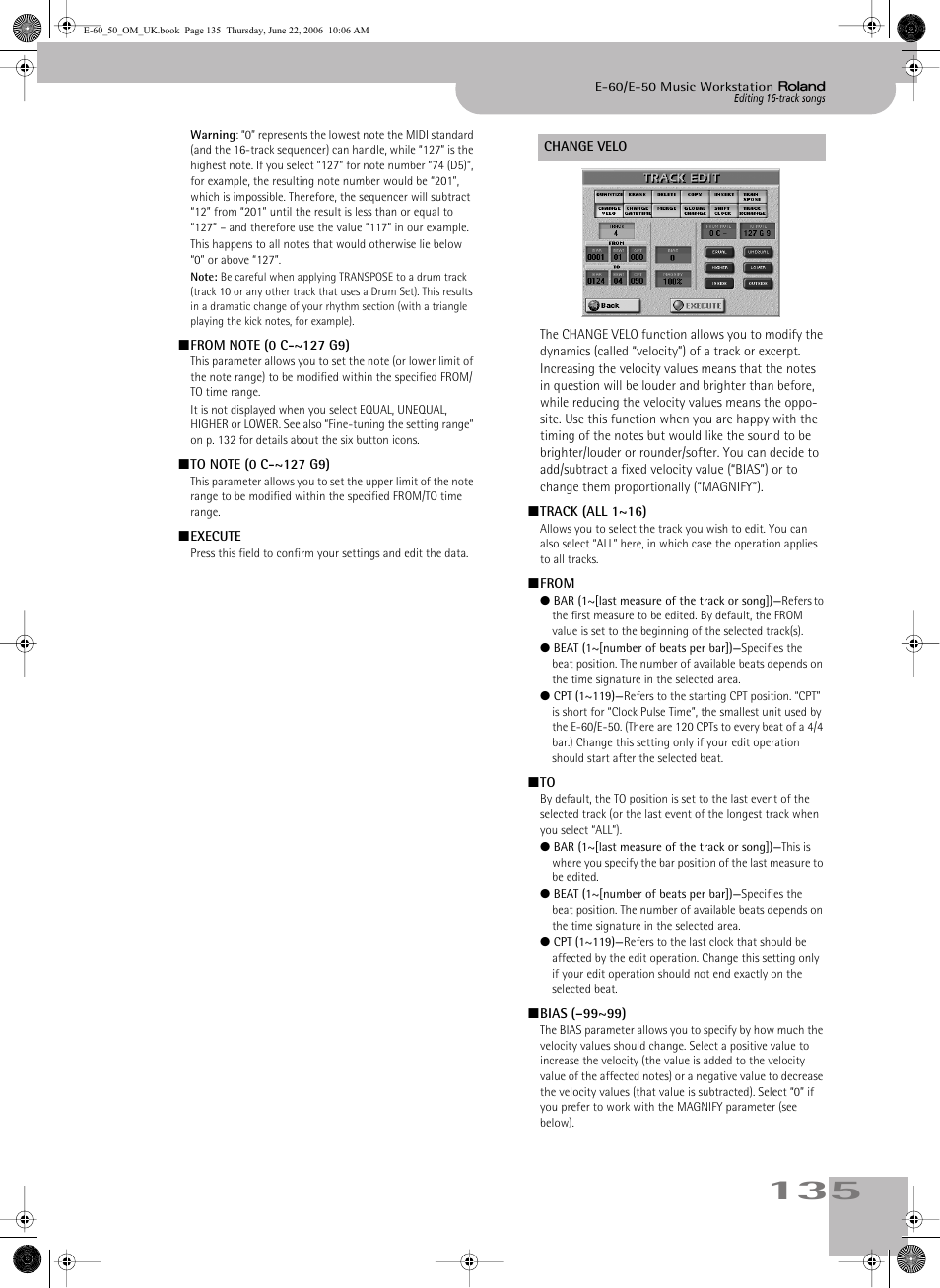 Roland E-60 User Manual | Page 135 / 220