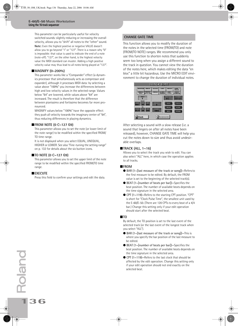 Roland E-60 User Manual | Page 136 / 220