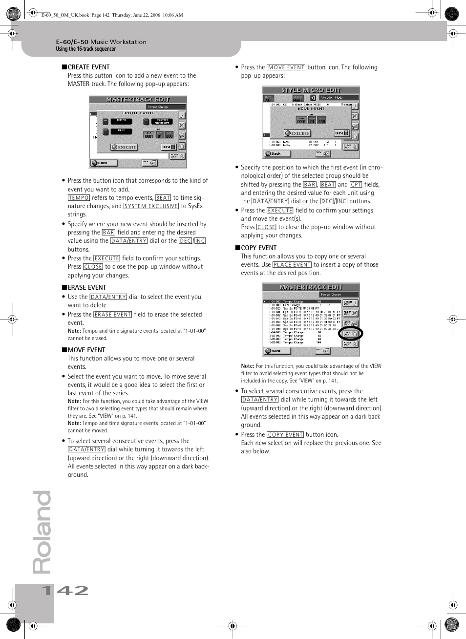 Roland E-60 User Manual | Page 142 / 220