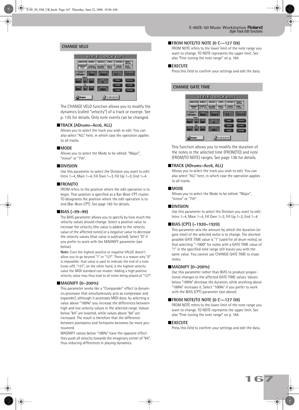 Roland E-60 User Manual | Page 167 / 220