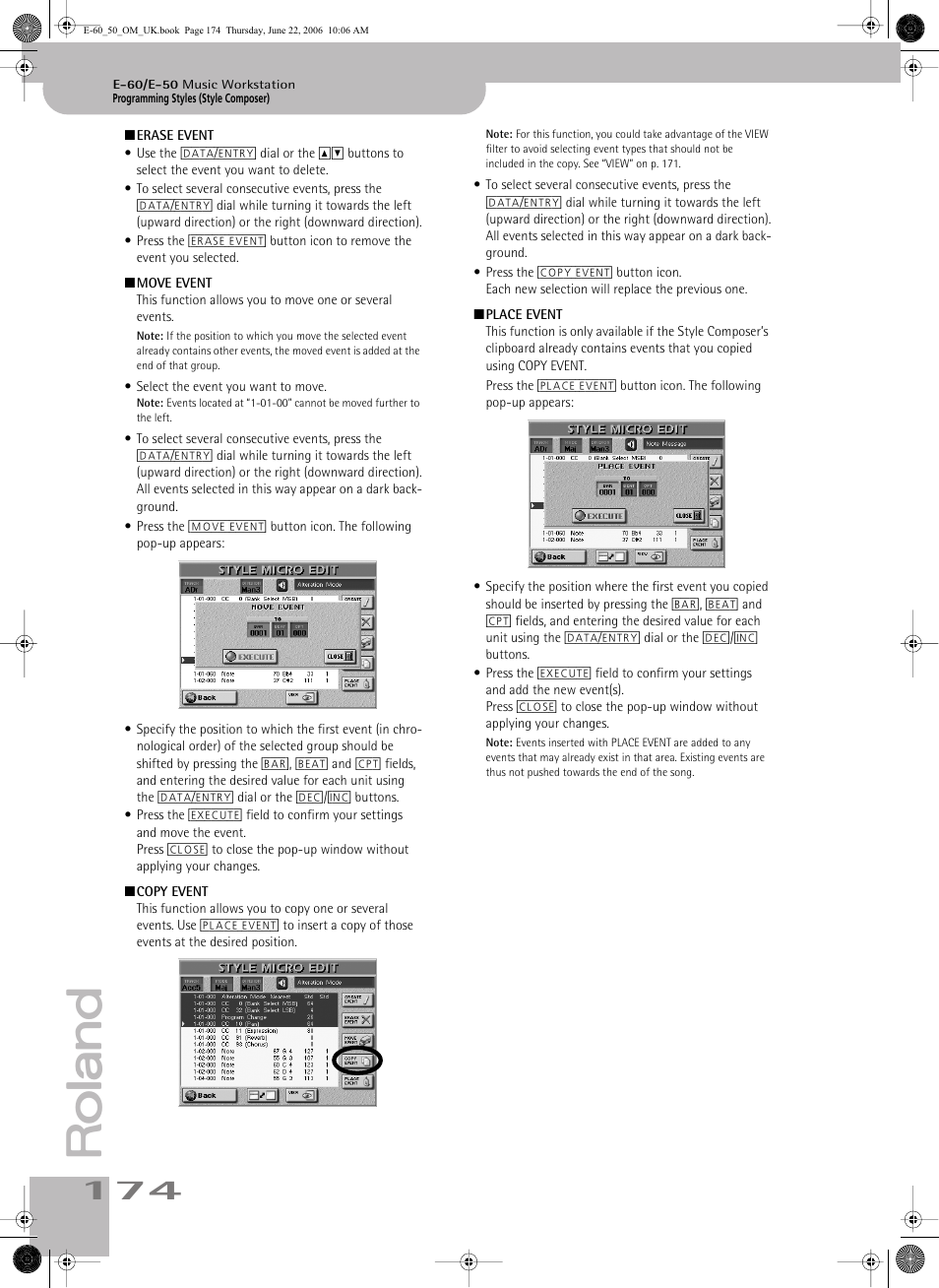 Roland E-60 User Manual | Page 174 / 220