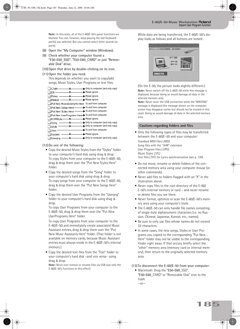 Roland E-60 User Manual | Page 185 / 220