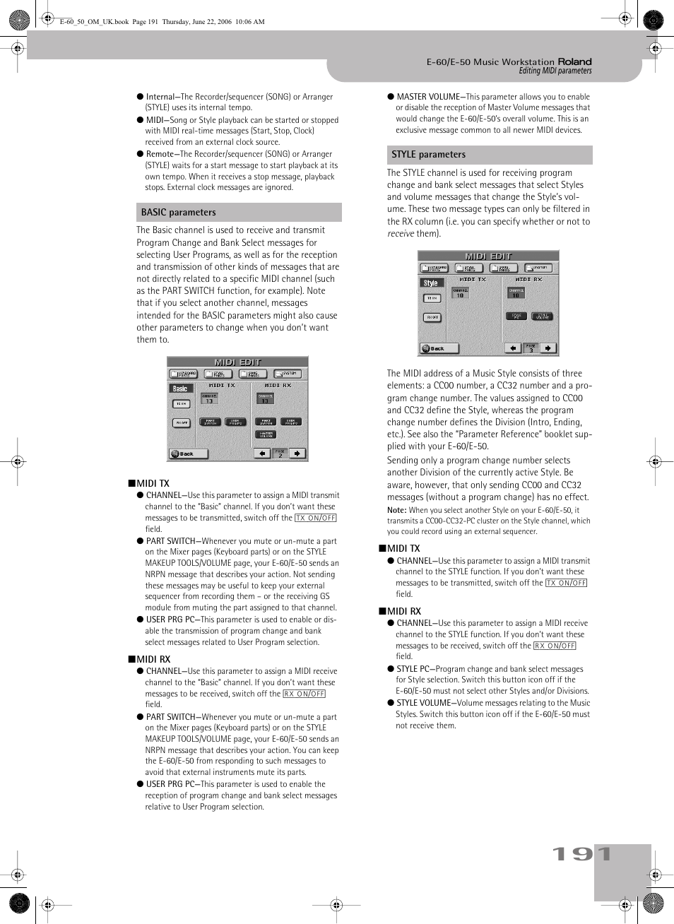 Roland E-60 User Manual | Page 191 / 220