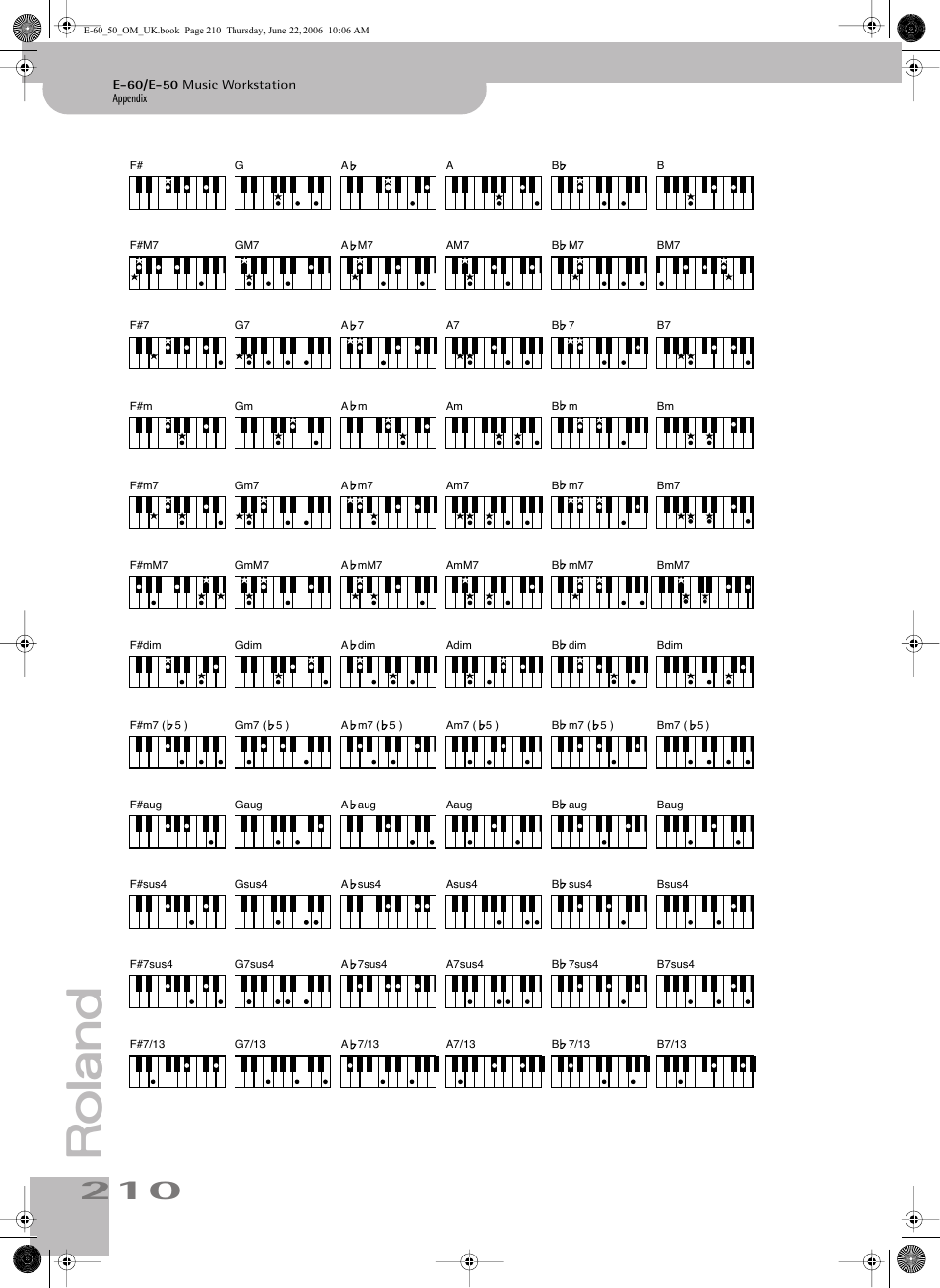 Roland E-60 User Manual | Page 210 / 220
