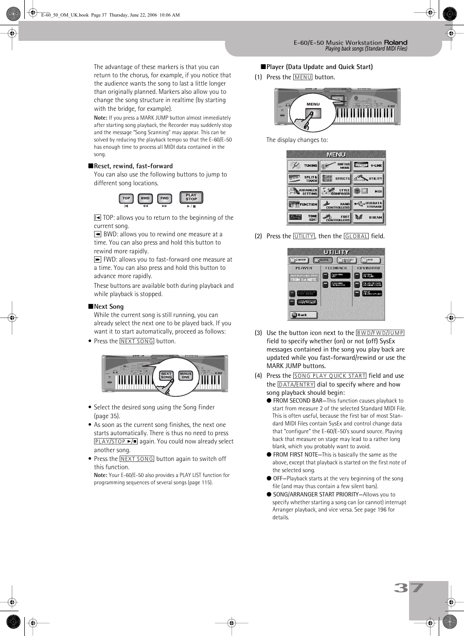 Roland E-60 User Manual | Page 37 / 220