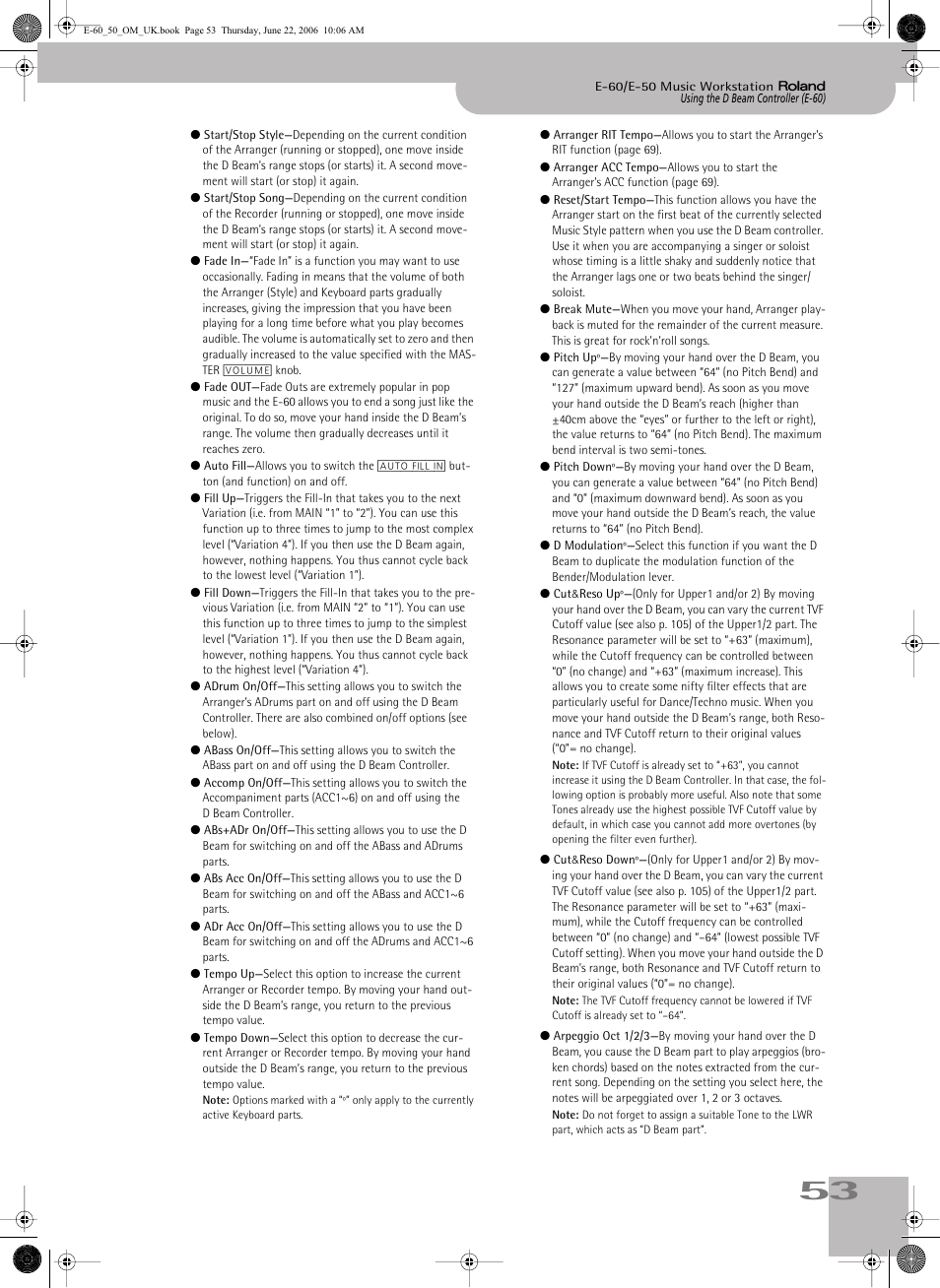 Roland E-60 User Manual | Page 53 / 220