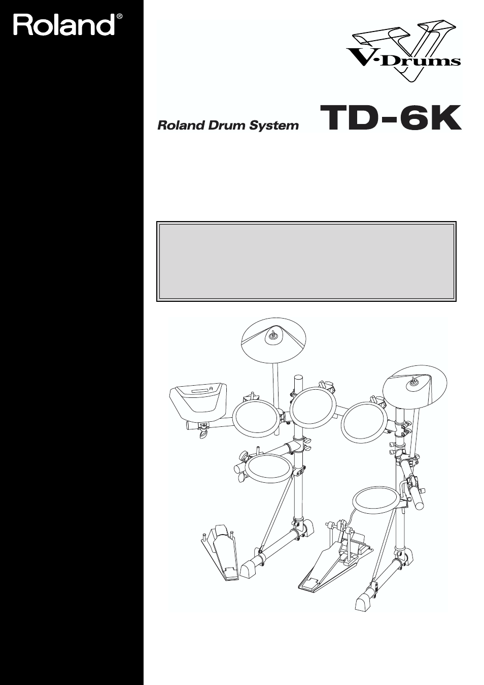 Owner's manual | Roland TD-6K User Manual | Page 9 / 16