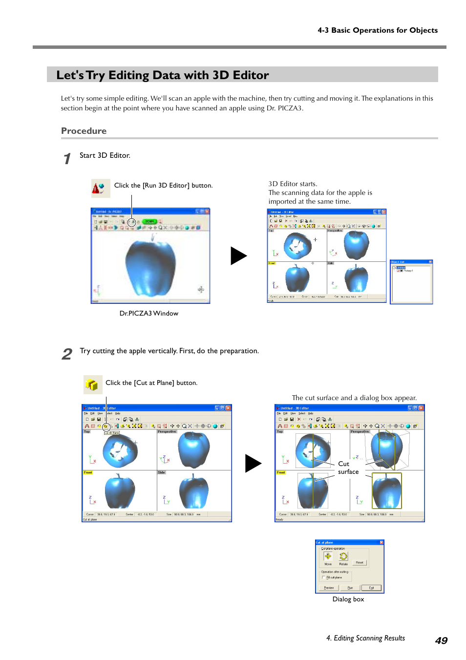 Let's try editing data with 3d editor | Roland PICZA LPX-60 User Manual | Page 51 / 68