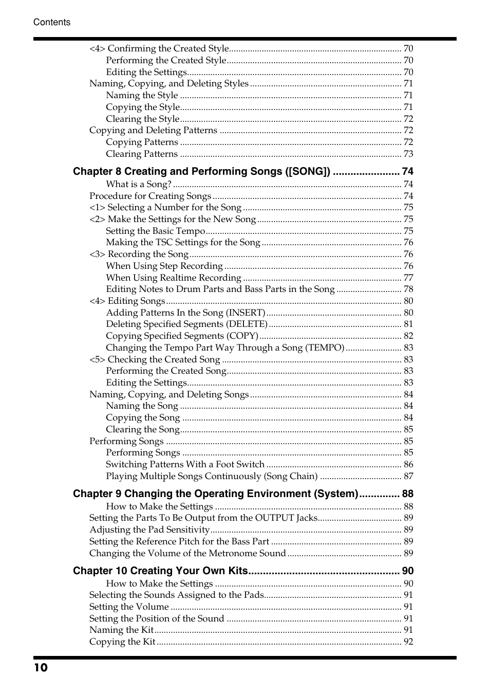 Roland DR-3 User Manual | Page 10 / 128